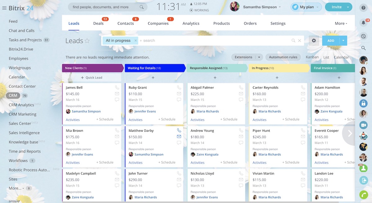 Bitrix24 CRM Leads | LINXYS GmbH